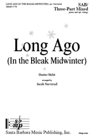 Long Ago SAB choral sheet music cover Thumbnail
